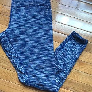 Zella Workout Leggings Size XL Blue and White